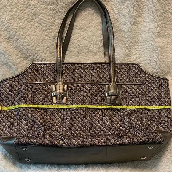 NWOT! $398 Coach Carryall Taylor Snake Print Leather Tote Satchel F26034 - 2013 - Picture 13 of 16